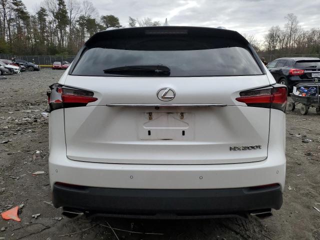 JTJBARBZ3F2038242 - 2015 LEXUS NX 200T WHITE photo 6