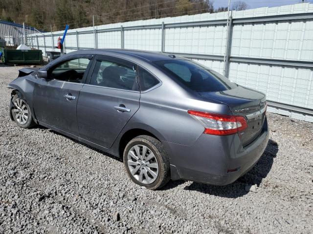 3N1AB7AP4FY214252 - 2015 NISSAN SENTRA S GRAY photo 2