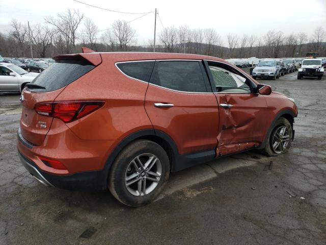 5XYZTDLBXHG496062 - 2017 HYUNDAI SANTA FE S ORANGE photo 3