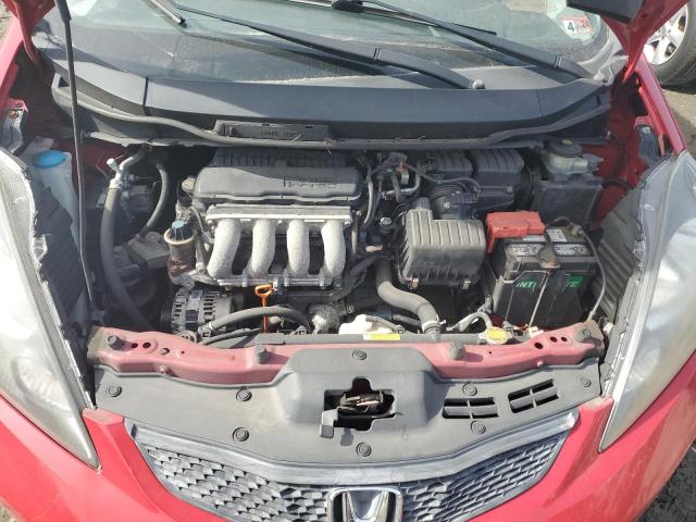 JHMGE8G22AC040519 - 2010 HONDA FIT RED photo 11