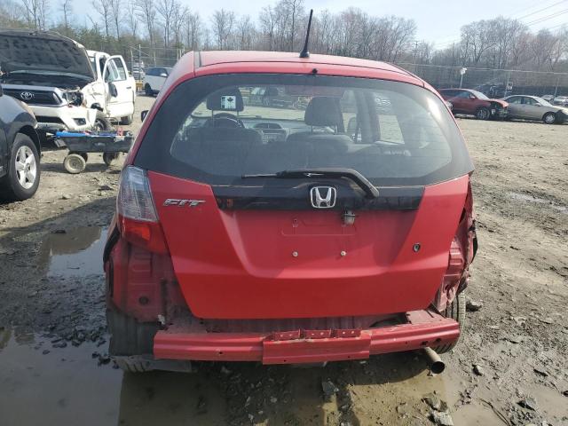 JHMGE8G22AC040519 - 2010 HONDA FIT RED photo 6