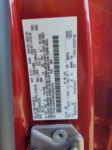 1FMCU0HX3DUA52574 - 2013 FORD ESCAPE SEL RED photo 12