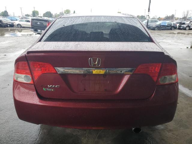 2HGFA16609H336590 - 2009 HONDA CIVIC LX-S 勃艮第红 照片 6