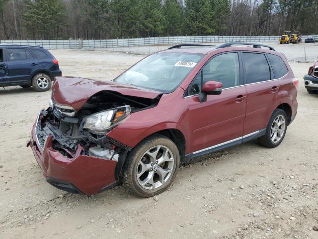 JF2SJAWC0JH422738 - 2018 SUBARU FORESTER 2.5I TOURING BURGUNDY photo 1