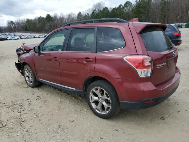 JF2SJAWC0JH422738 - 2018 SUBARU FORESTER 2.5I TOURING BURGUNDY photo 2