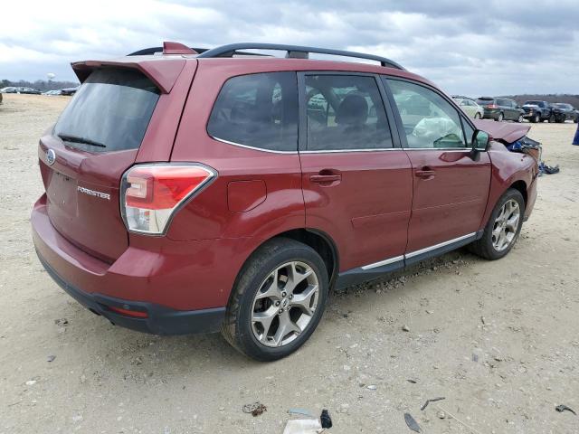 JF2SJAWC0JH422738 - 2018 SUBARU FORESTER 2.5I TOURING BURGUNDY photo 3