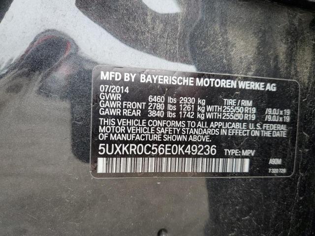 5UXKR0C56E0K49236 - 2014 BMW X5 XDRIVE35I GRAY photo 13