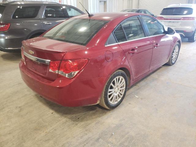 1G1PK5SC6C7132021 - 2012 CHEVROLET CRUZE ECO RED photo 3