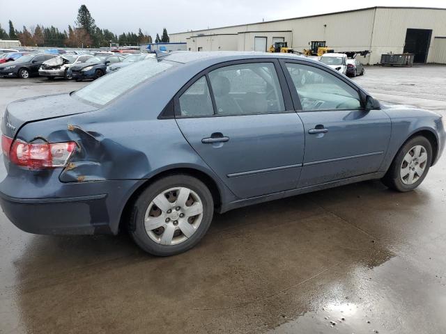 5NPET46C49H522197 - 2009 HYUNDAI SONATA GLS BLUE photo 3