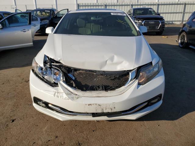 19XFB2F97DE041079 - 2013 HONDA CIVIC EXL WHITE photo 5