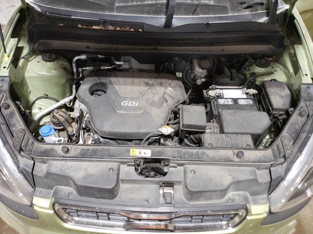 KNDJT2A58D7632839 - 2013 KIA SOUL GREEN photo 11