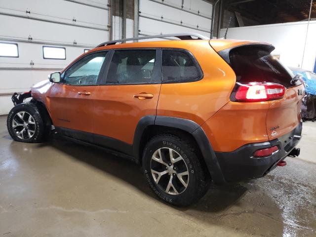 1C4PJMBS1GW232955 - 2016 JEEP CHEROKEE TRAILHAWK ORANGE photo 2