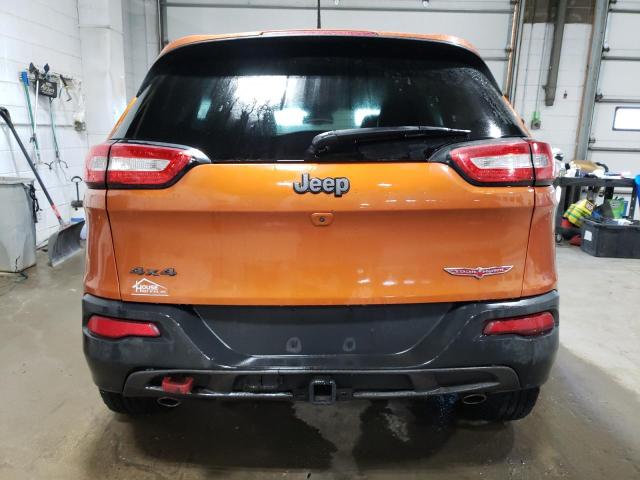 1C4PJMBS1GW232955 - 2016 JEEP CHEROKEE TRAILHAWK ORANGE photo 6