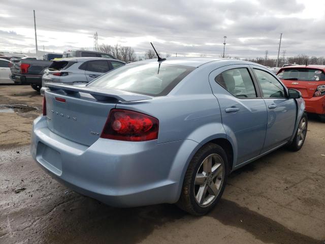 1C3CDZCGXDN520119 - 2013 DODGE AVENGER SXT BLUE photo 3