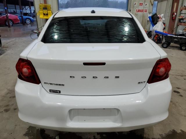 1C3CDZCB9DN625450 - 2013 DODGE AVENGER SXT WHITE photo 6