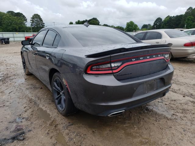 2C3CDXHG1HH505312 - 2017 DODGE CHARGER SXT CHARCOAL photo 3