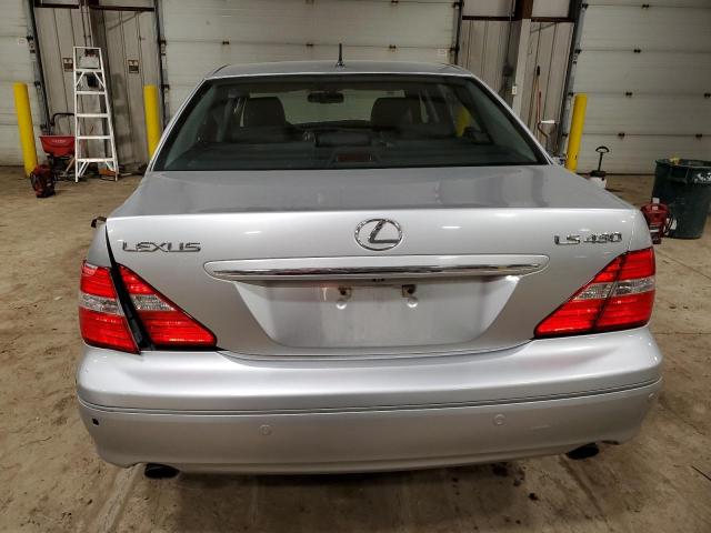 JTHBN36F255004471 - 2005 LEXUS LS 430 SILVER photo 6