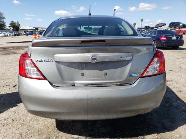 3N1CN7AP6EL874286 - 2014 NISSAN VERSA S GRAY photo 6