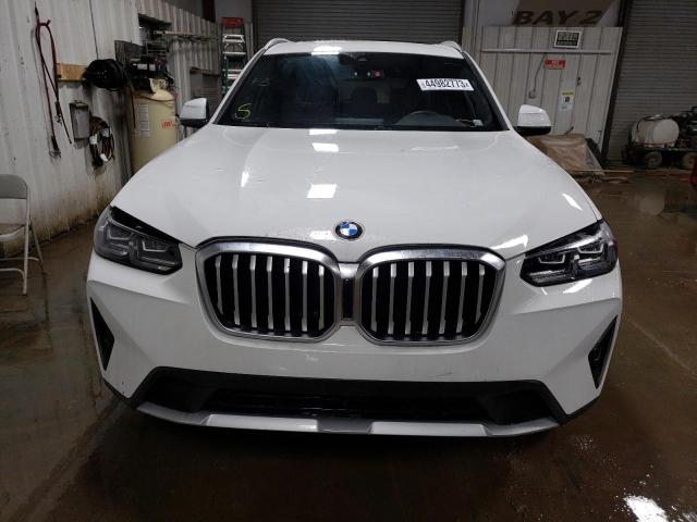 5UX53DP0XN9L05436 - 2022 BMW X3 XDRIVE30I WHITE photo 5