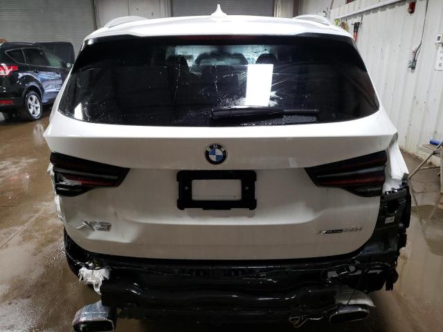 5UX53DP0XN9L05436 - 2022 BMW X3 XDRIVE30I WHITE photo 6