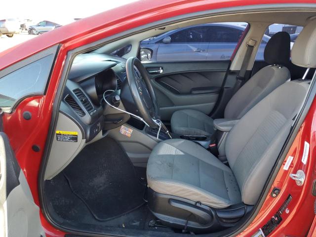 KNAFX4A60E5226319 - 2014 KIA FORTE LX RED photo 7