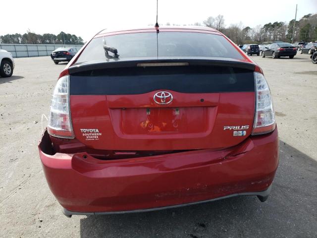 JTDKB20U497875989 - 2009 TOYOTA PRIUS RED photo 6