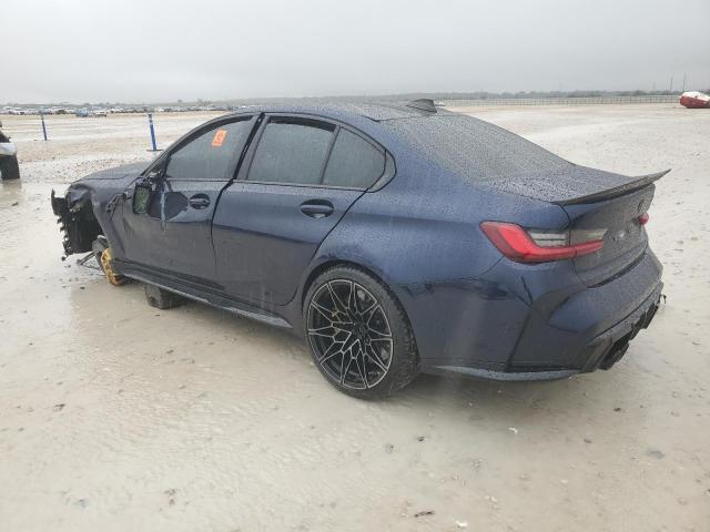 WBS43AY00NFM14007 - 2022 BMW M3 COMPETITION BLUE photo 2