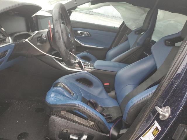 WBS43AY00NFM14007 - 2022 BMW M3 COMPETITION BLUE photo 7