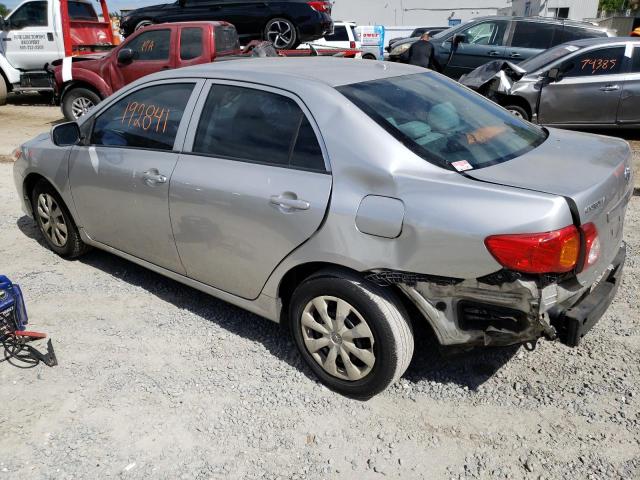 JTDBL40E99J006194 - 2009 TOYOTA COROLLA BASE SILVER photo 2