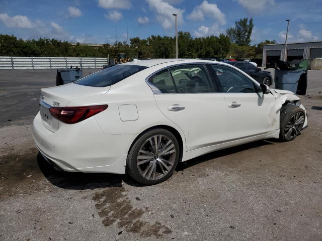 JN1EV7AP1KM512635 - 2019 INFINITI Q50 LUXE WHITE photo 3