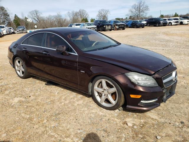 WDDLJ9BB2CA042686 - 2012 MERCEDES-BENZ CLS 550 4MATIC BURGUNDY photo 4