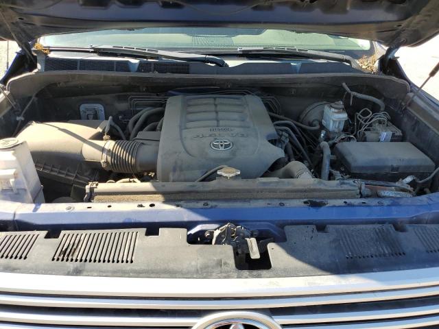 5TFRM5F17EX074703 - 2014 TOYOTA TUNDRA DOUBLE CAB SR/SR5 BLUE photo 11