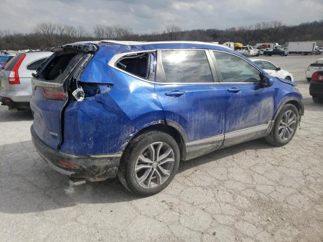 7FARW1H95LE019054 - 2020 HONDA CR-V TOURING BLUE photo 3