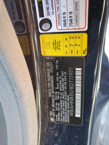 WBAHN83578DT77971 - 2008 BMW 750 LI BLUE photo 12