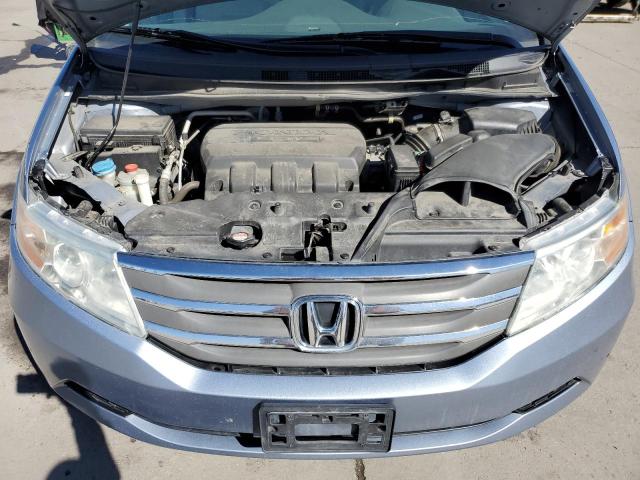 5FNRL5H4XCB147192 - 2012 HONDA ODYSSEY EX BLUE photo 12