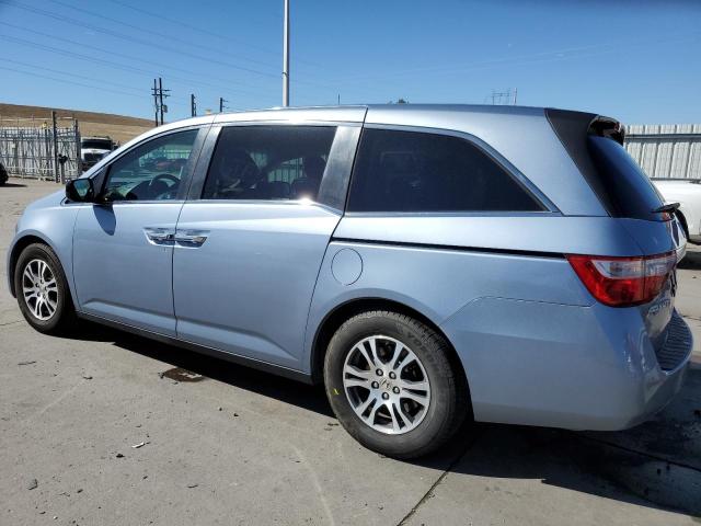 5FNRL5H4XCB147192 - 2012 HONDA ODYSSEY EX BLUE photo 2