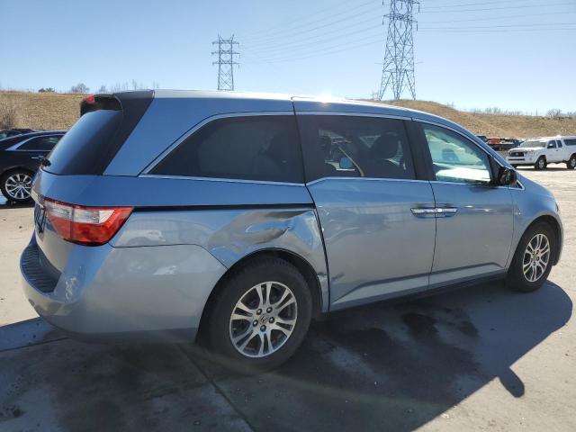 5FNRL5H4XCB147192 - 2012 HONDA ODYSSEY EX BLUE photo 3