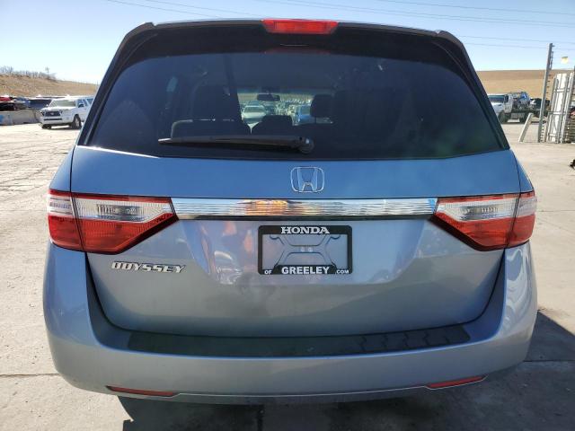 5FNRL5H4XCB147192 - 2012 HONDA ODYSSEY EX BLUE photo 6