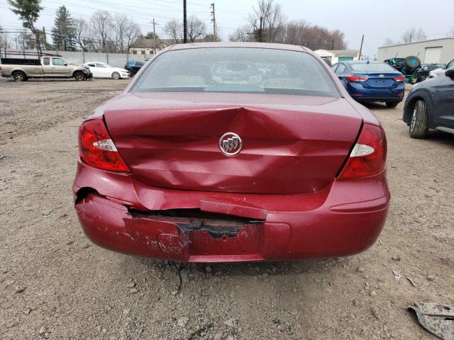 2G4WC532151235039 - 2005 BUICK LACROSSE CX RED photo 6