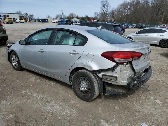 3KPFK4A78JE169537 - 2018 KIA FORTE LX SILVER photo 2