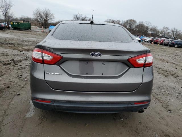 1FA6P0G76E5384889 - 2014 FORD FUSION S GRAY photo 6