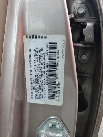 1NXBR12E4YZ370123 - 2000 TOYOTA COROLLA VE BEIGE photo 12