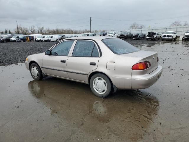 1NXBR12E4YZ370123 - 2000 TOYOTA COROLLA VE BEIGE photo 2