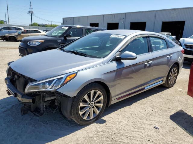 5NPE34AF2FH030152 - 2015 HYUNDAI SONATA SPORT GRAY photo 1