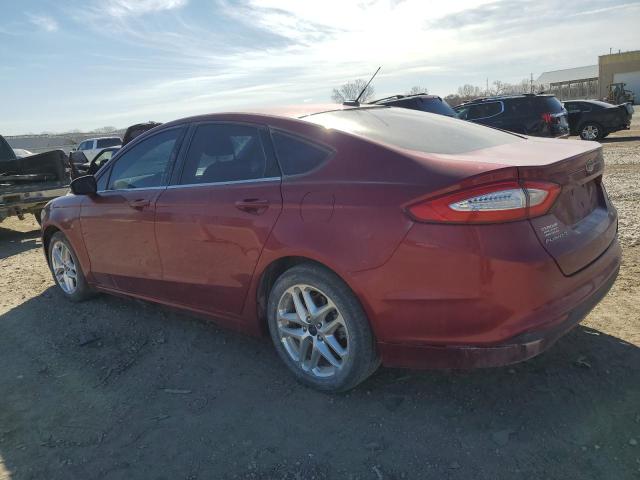 3FA6P0HR4DR285354 - 2013 FORD FUSION SE RED photo 2