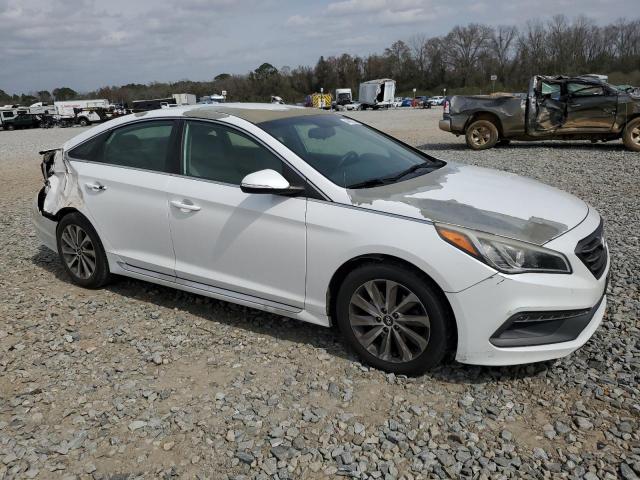 5NPE34AF0FH032370 - 2015 HYUNDAI SONATA SPORT WHITE photo 4