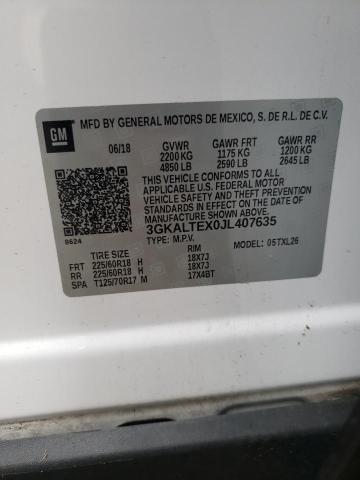 3GKALTEX0JL407635 - 2018 GMC TERRAIN SLE WHITE photo 12