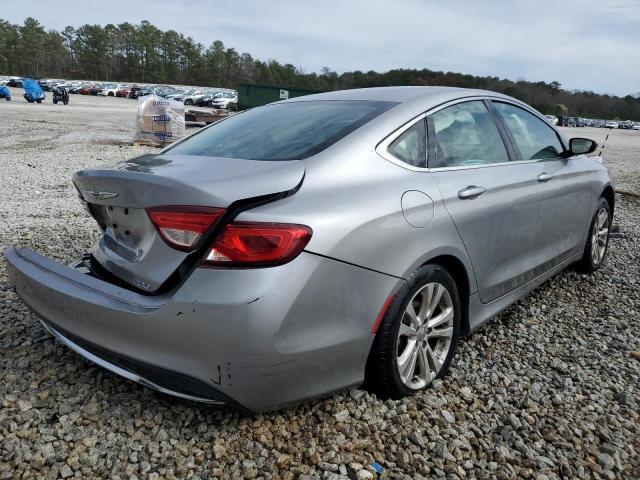 1C3CCCAB3FN628687 - 2015 CHRYSLER 200 LIMITED SILVER photo 3