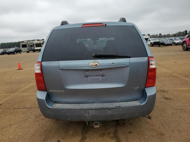 KNDMB233X76178924 - 2007 KIA SEDONA EX BLUE photo 6