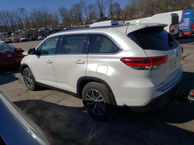 5TDJZRFH9KS564872 - 2019 TOYOTA HIGHLANDER SE WHITE photo 2